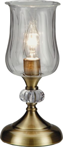 Collection - Hurricane Touch - Table Lamp - Antique Brass